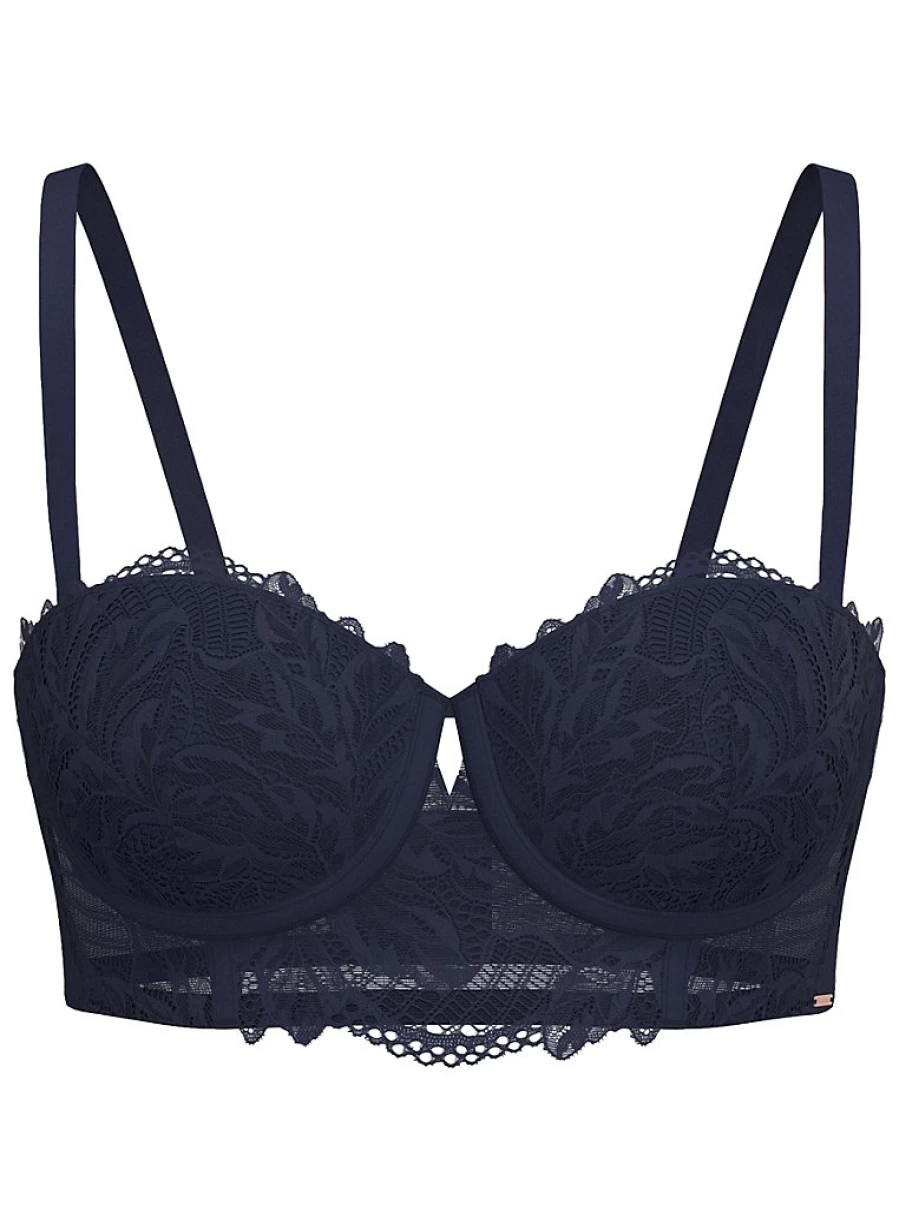"George at Asda Women's Entice Navy Floral Lace Balcony Bra | Lingerie Reviews"