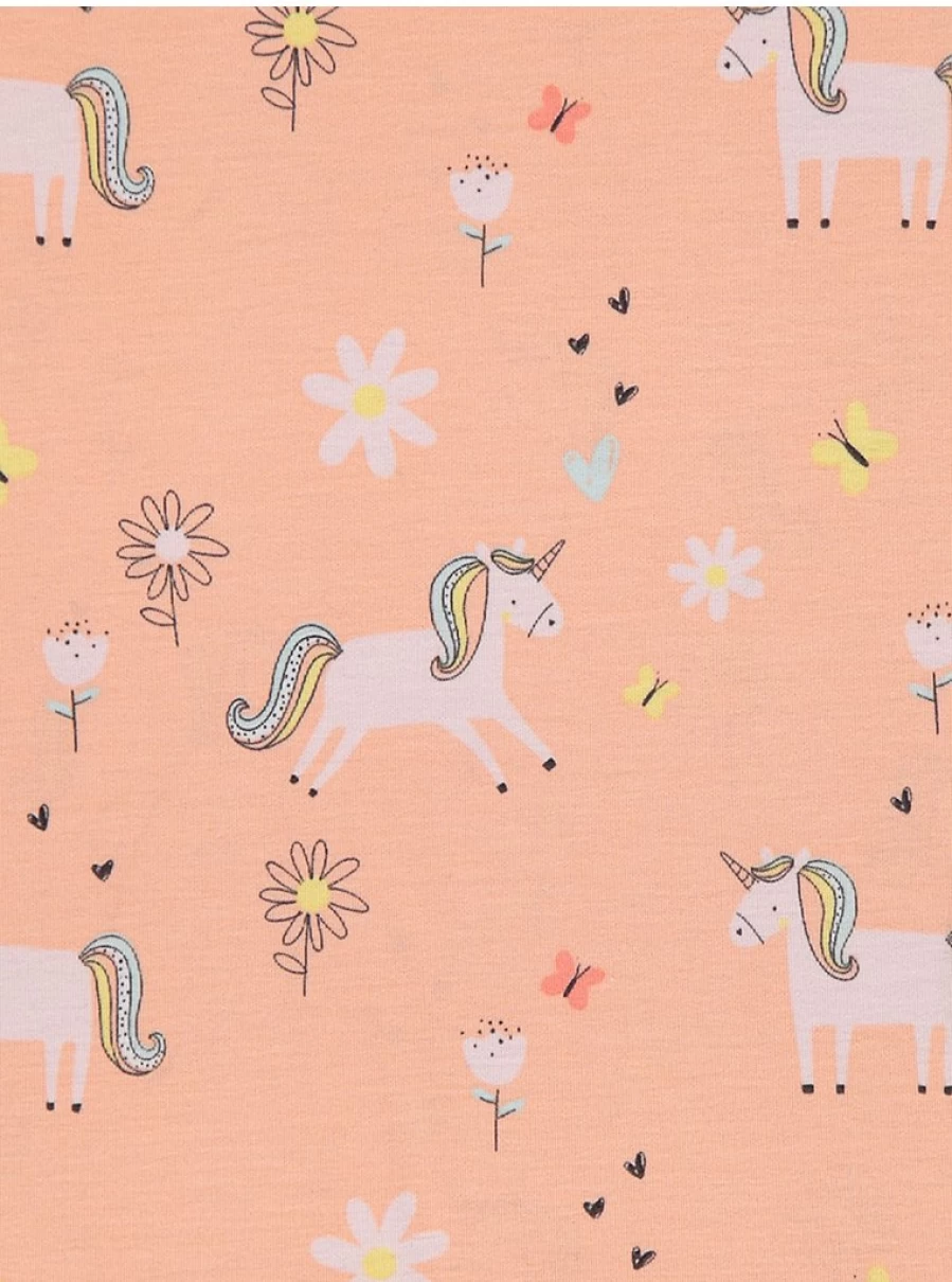 "George at Asda Kids' Unicorn Print Long Sleeve Nightdress 2-Pack | Comfortable Pajama Set"