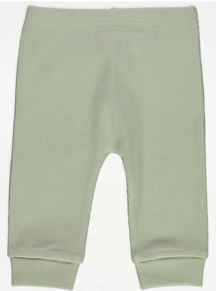 "Boys' Sage Green Striped Sweatshirt & Trousers Outfit Set | George at Asda"