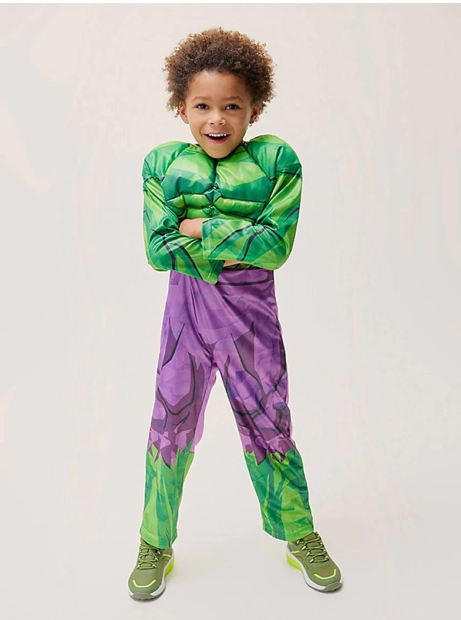 Kids' Marvel Avengers Hulk Fancy Dress Costume - George at Asda