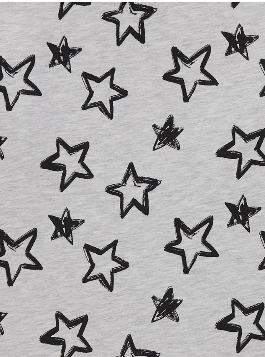 Boys Grey Star Print Long Sleeve Pyjamas | George at Asda Kids Sleepwear