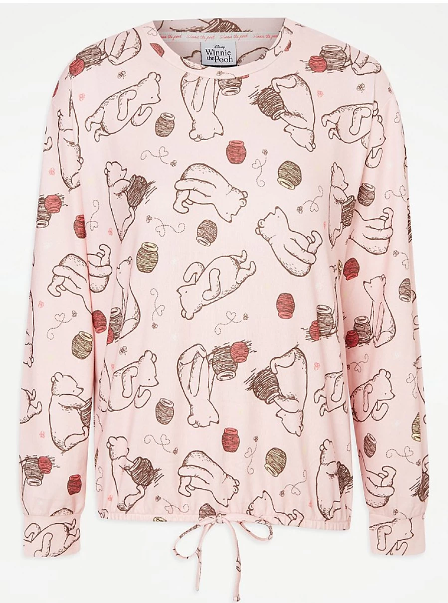 Disney Winnie The Pooh Pink Flannel Pyjama Set | Women's Sleepwear | George at Asda