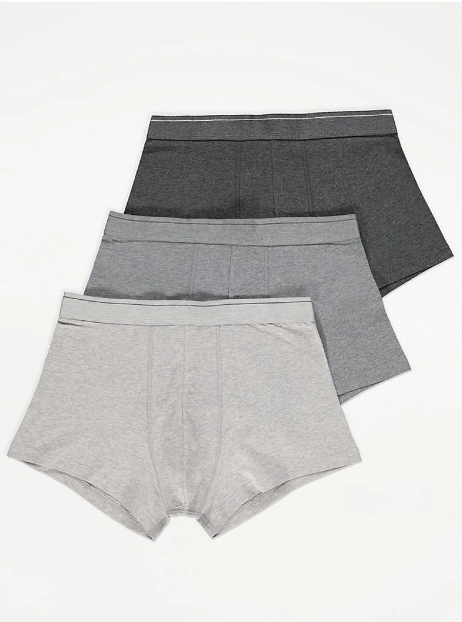 Boys' Grey Hipster Trunks 3 Pack | George at Asda | Comfort & Style