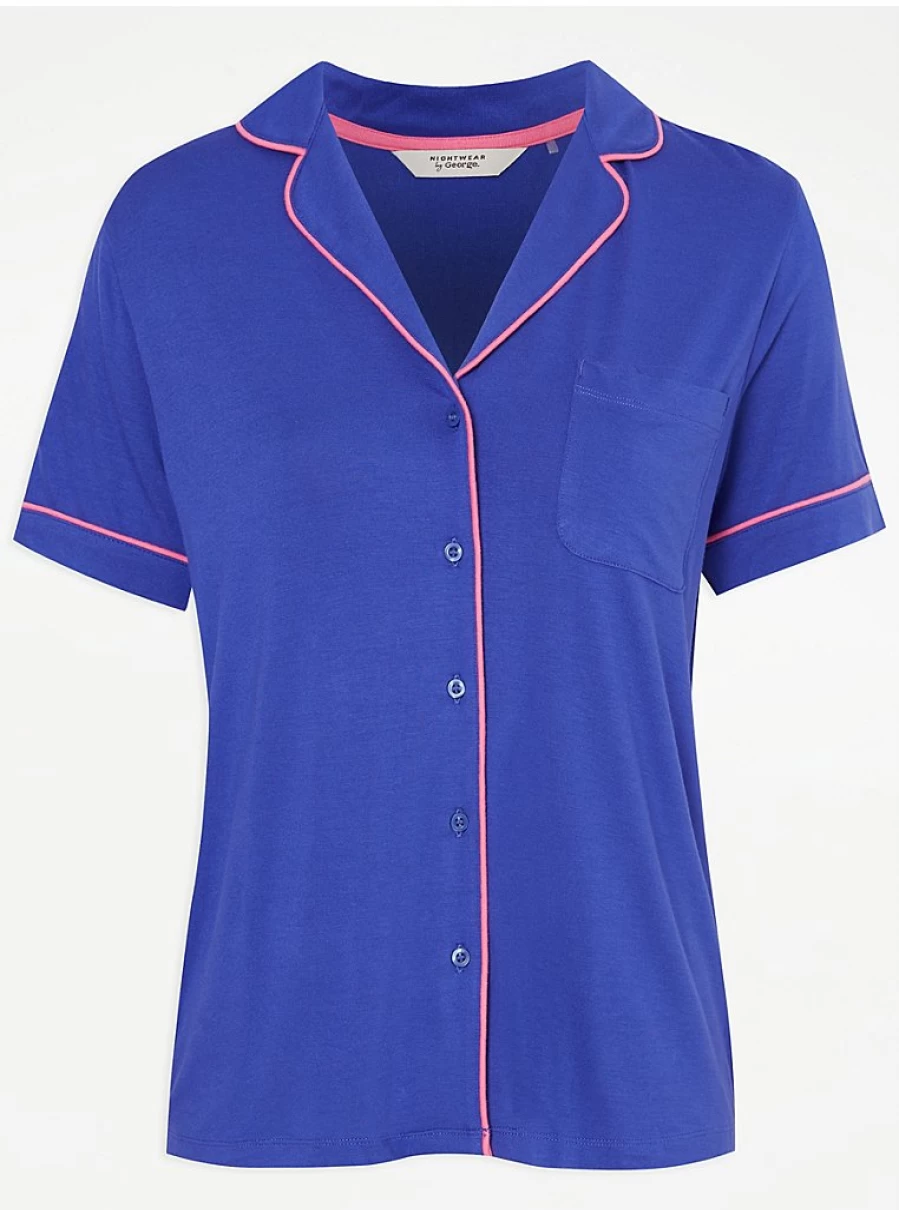 "George at Asda Blue Short Sleeve Pajama Set - Comfortable Sleepwear & Loungewear Reviews"
