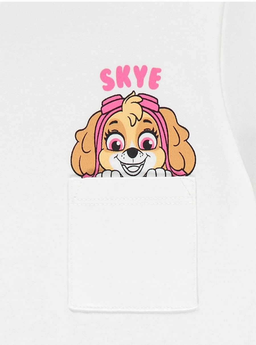 Paw Patrol Skye Girls' Pink Striped Short Sleeve Pyjama Set | George at Asda Kids PJs