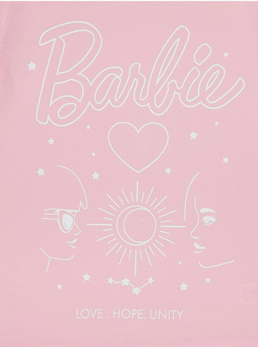 "George at Asda Kids' Barbie Pink Celestial Short Pyjamas – Prince's Trust Collection"