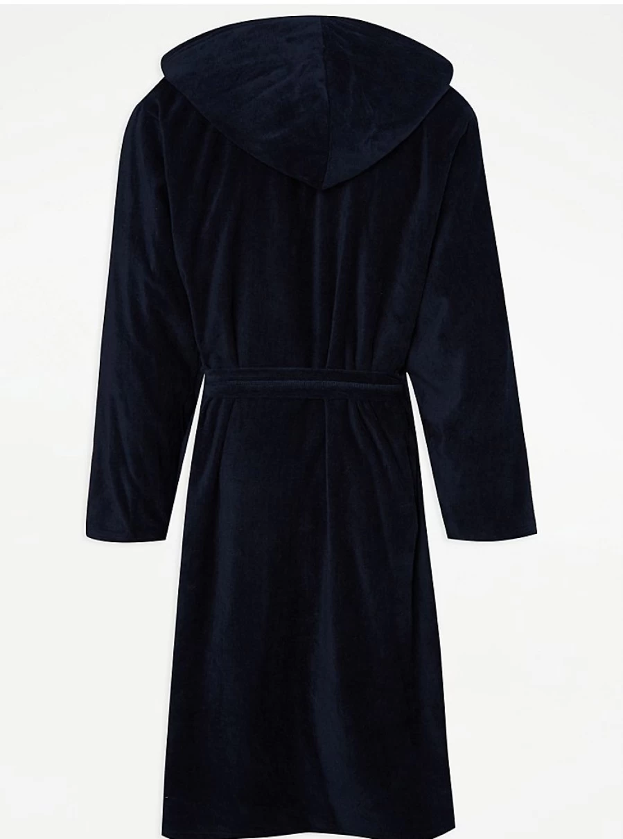 Men's Navy Towelling Dressing Gown by George at Asda | Comfort & Style Review
