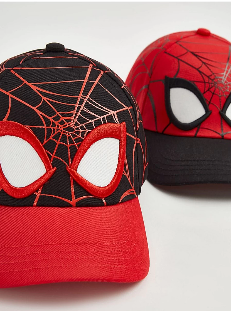"George at Asda Marvel Spider-Man Boys' Baseball Caps 2-Pack | Kids' Superhero Hats"