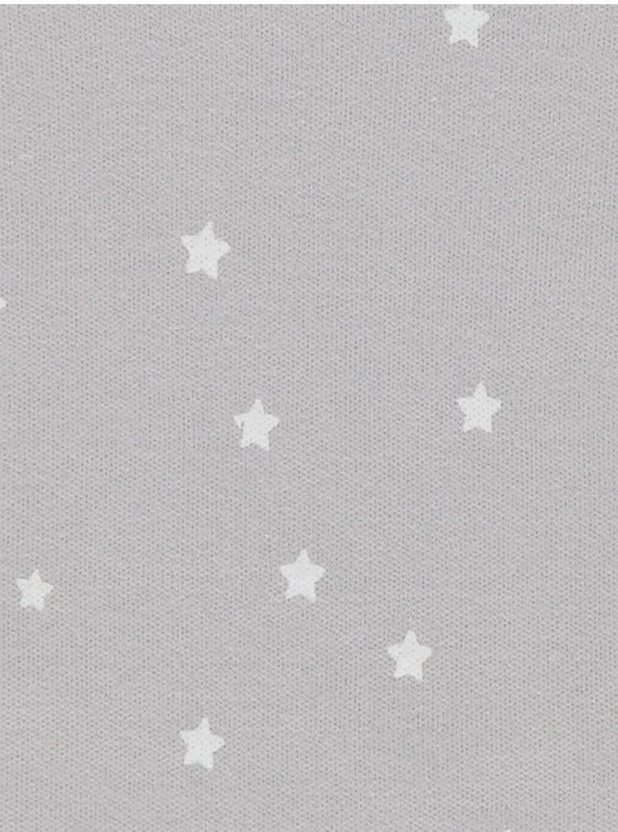George at Asda Baby Grey Star Slogan Bibs 5-Pack - Soft, Absorbent & Washable