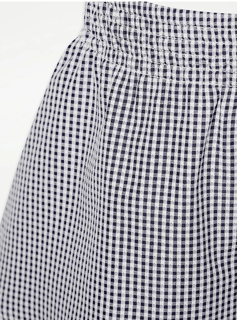 Girls Navy Blue Gingham Layered School Skirt by George at Asda | Stylish Uniform Skirt for School Girls