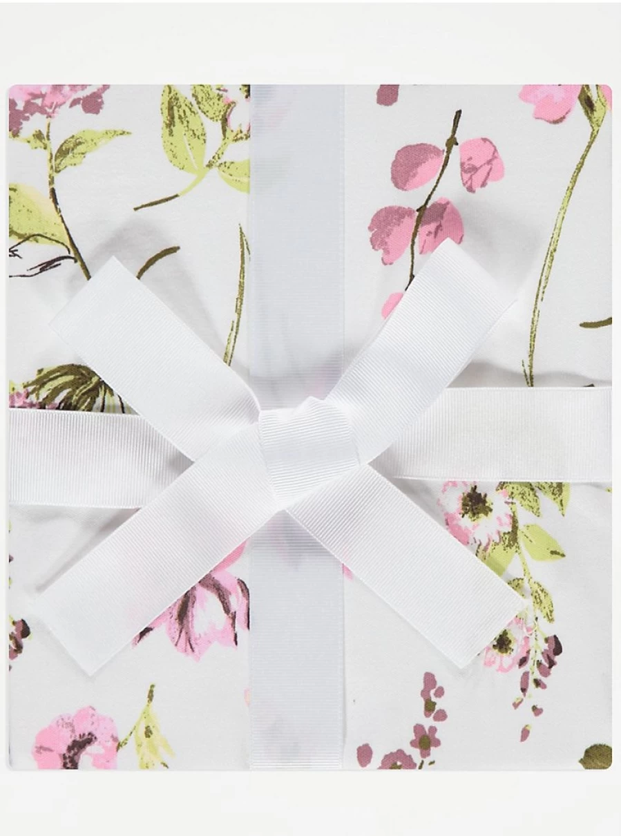 "George at Asda Kids' White Vintage Floral Short Pyjama Set - Gift Idea & Reviews"