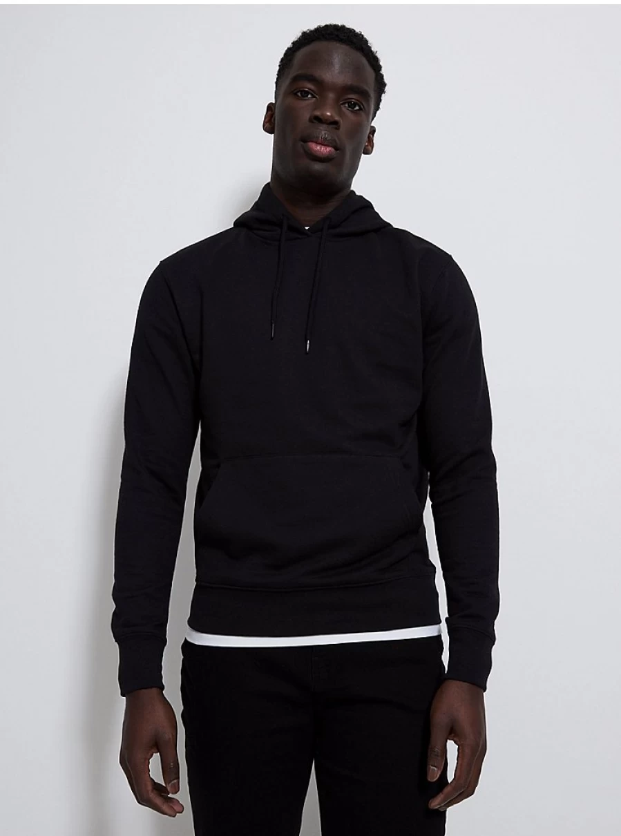 "George at Asda Men's Black Plain Hoodie Review | Comfort & Style"