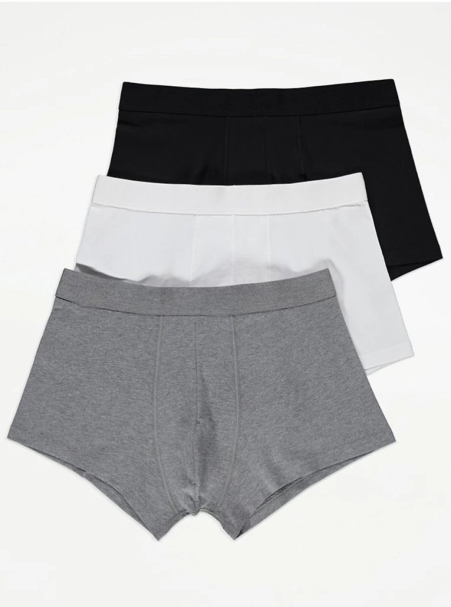 "George at Asda Men's Hipster Trunks 3-Pack - Comfort & Style Multipack"