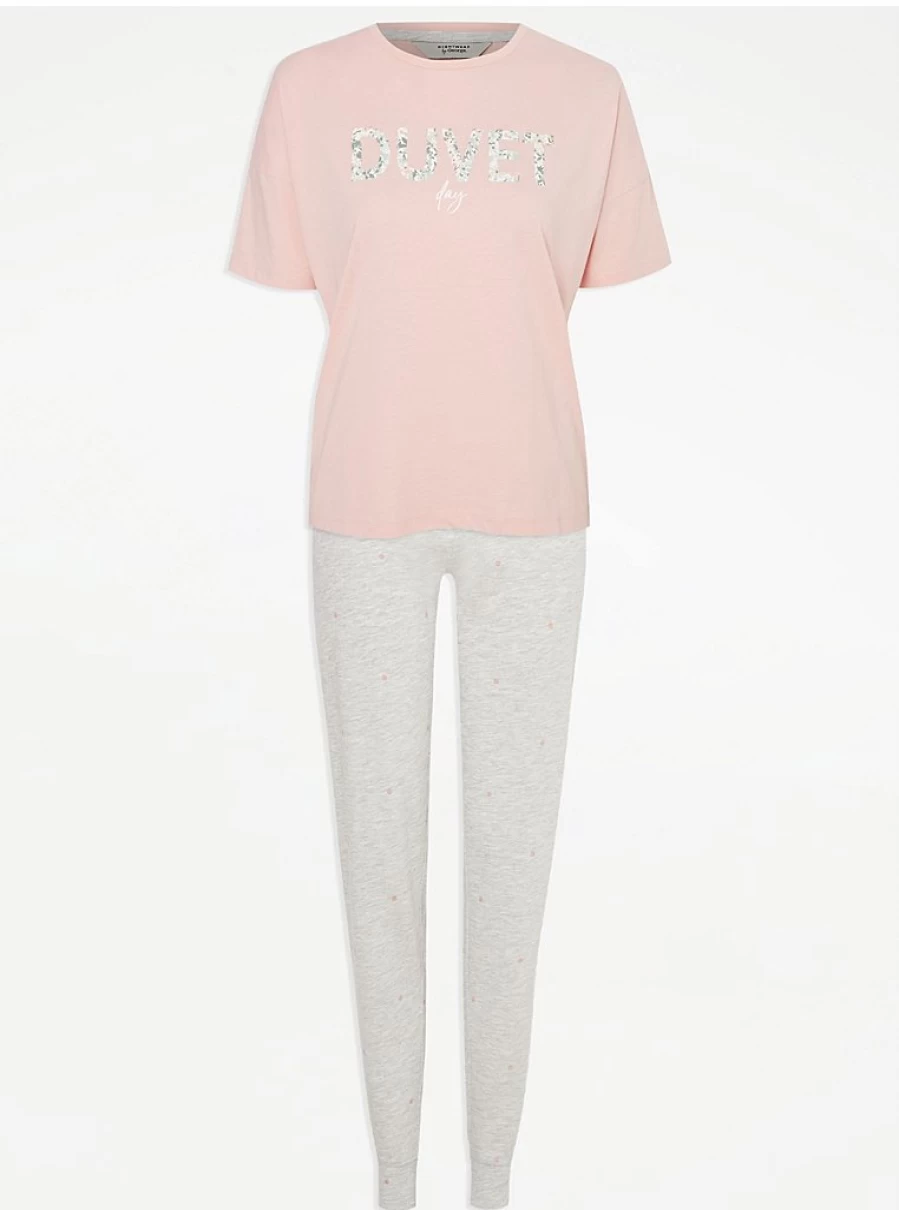 "George at Asda Pink Short Sleeve Pyjamas for Women | Comfortable Loungewear & Sleepwear"