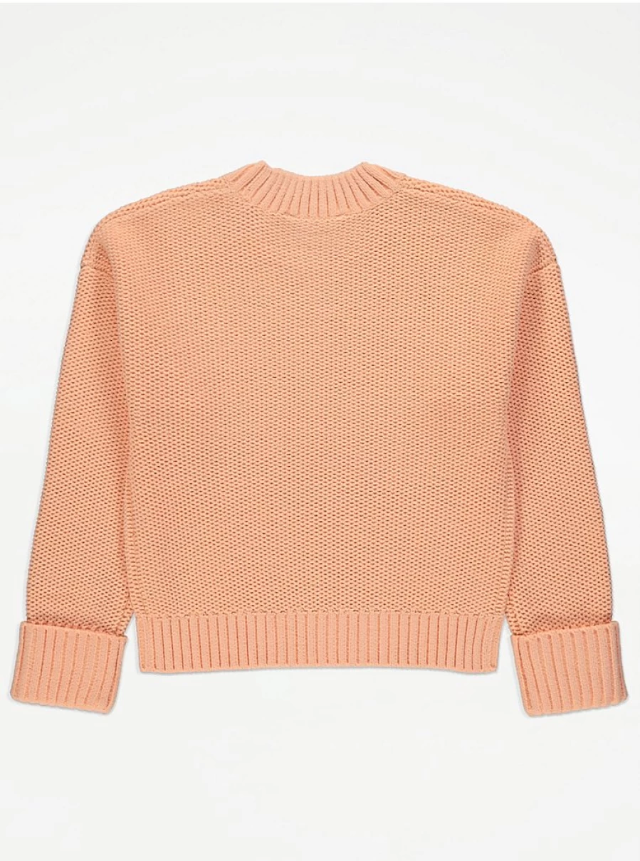 "George at Asda Kids Peach Chenille Textured Jumper | Soft Knit Sweater Review"