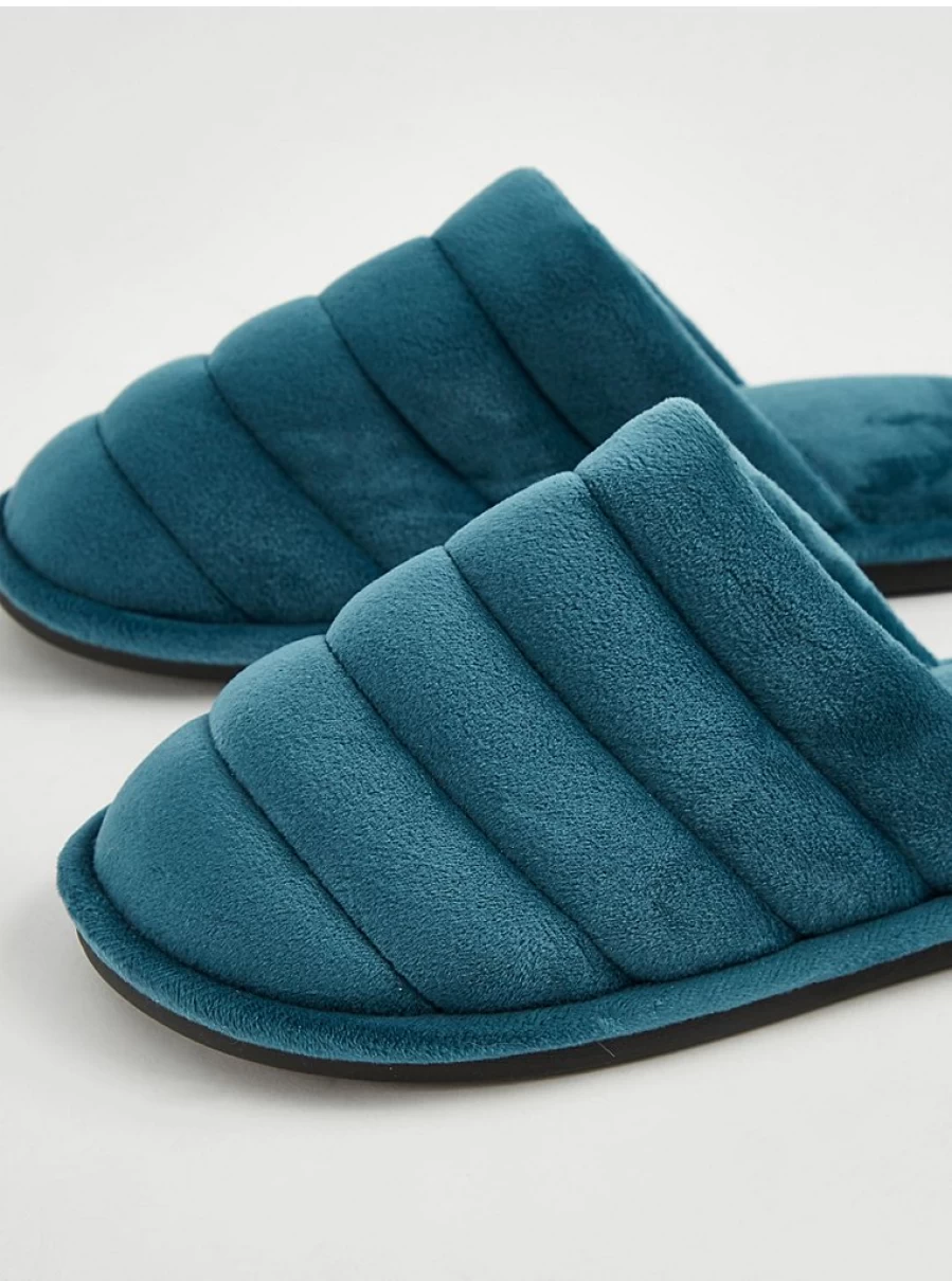 Men's Teal Bubble Mule Slippers by George at Asda – Comfort & Style Review