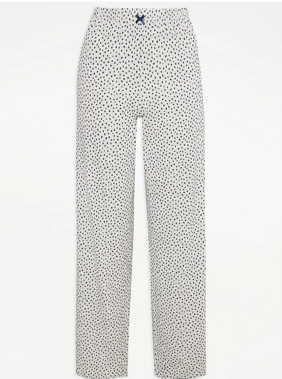"George at Asda Grey Spot Pajama Bottoms Review | Comfortable Sleepwear & Loungewear"