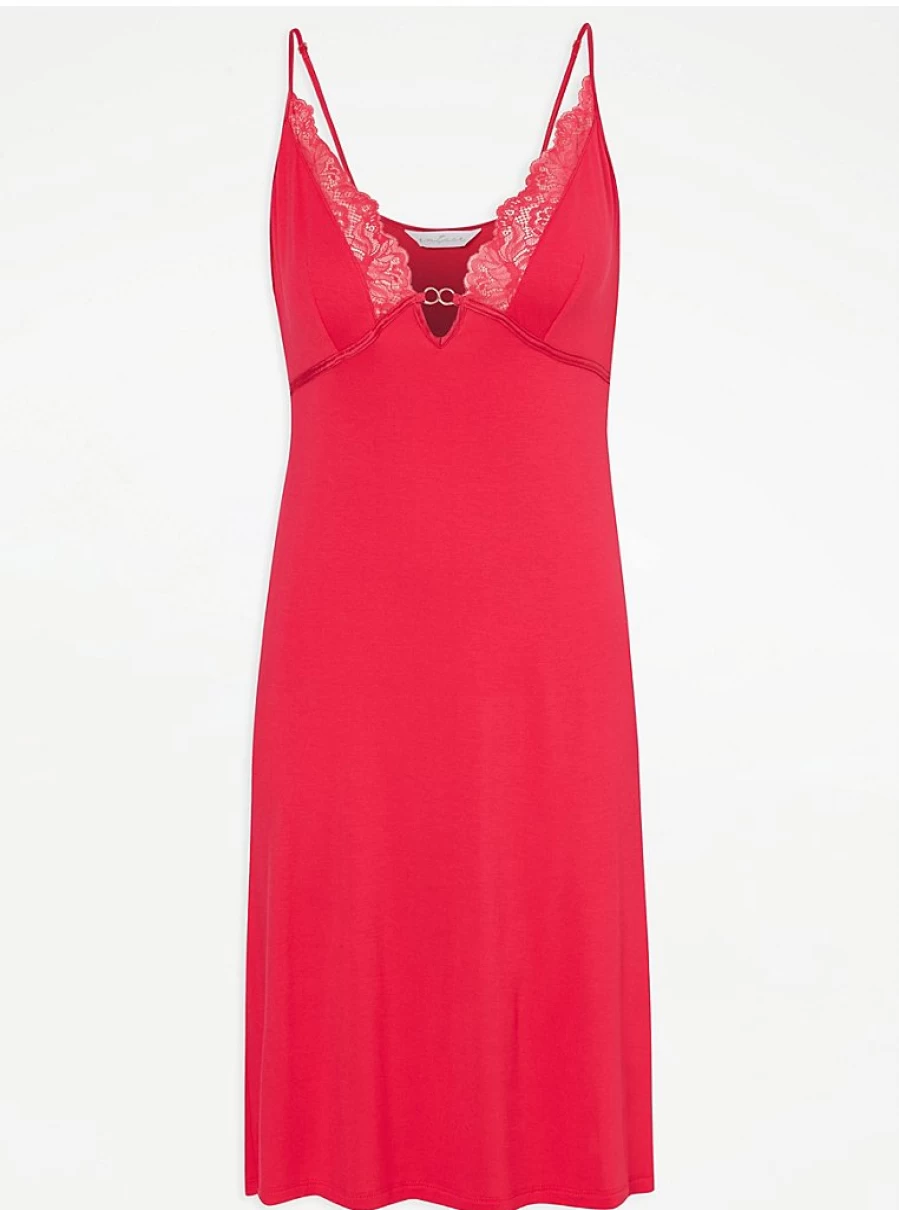 "George at Asda Entice Bright Pink Chemise Night Dress - Women's Lingerie Review"
