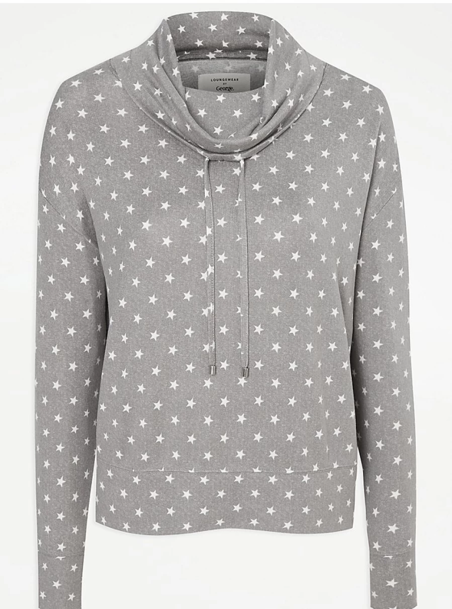 Grey Star Lounge Top - Comfortable Lingerie by George at Asda | Reviews & Style Guide
