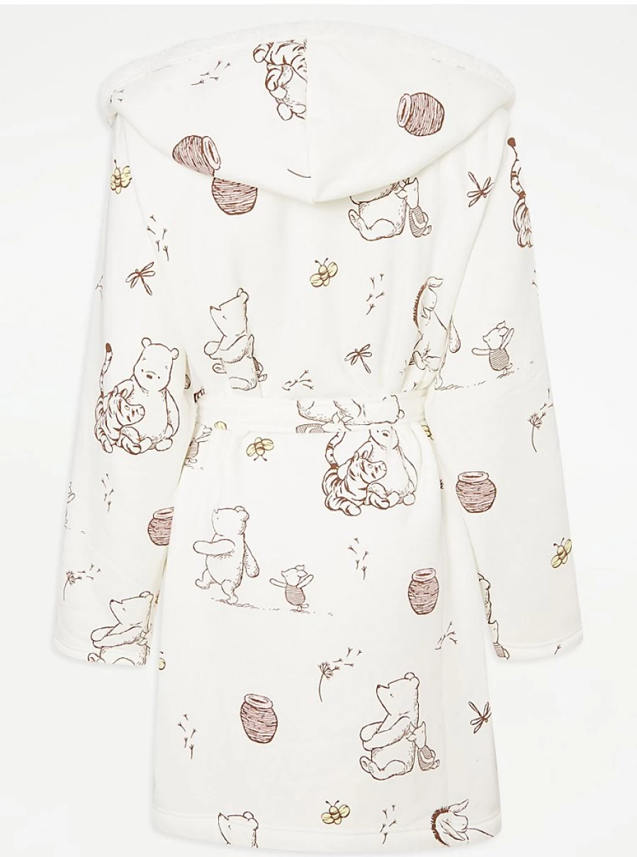 Disney Winnie The Pooh White Dressing Gown | Women's Sleepwear | George at Asda