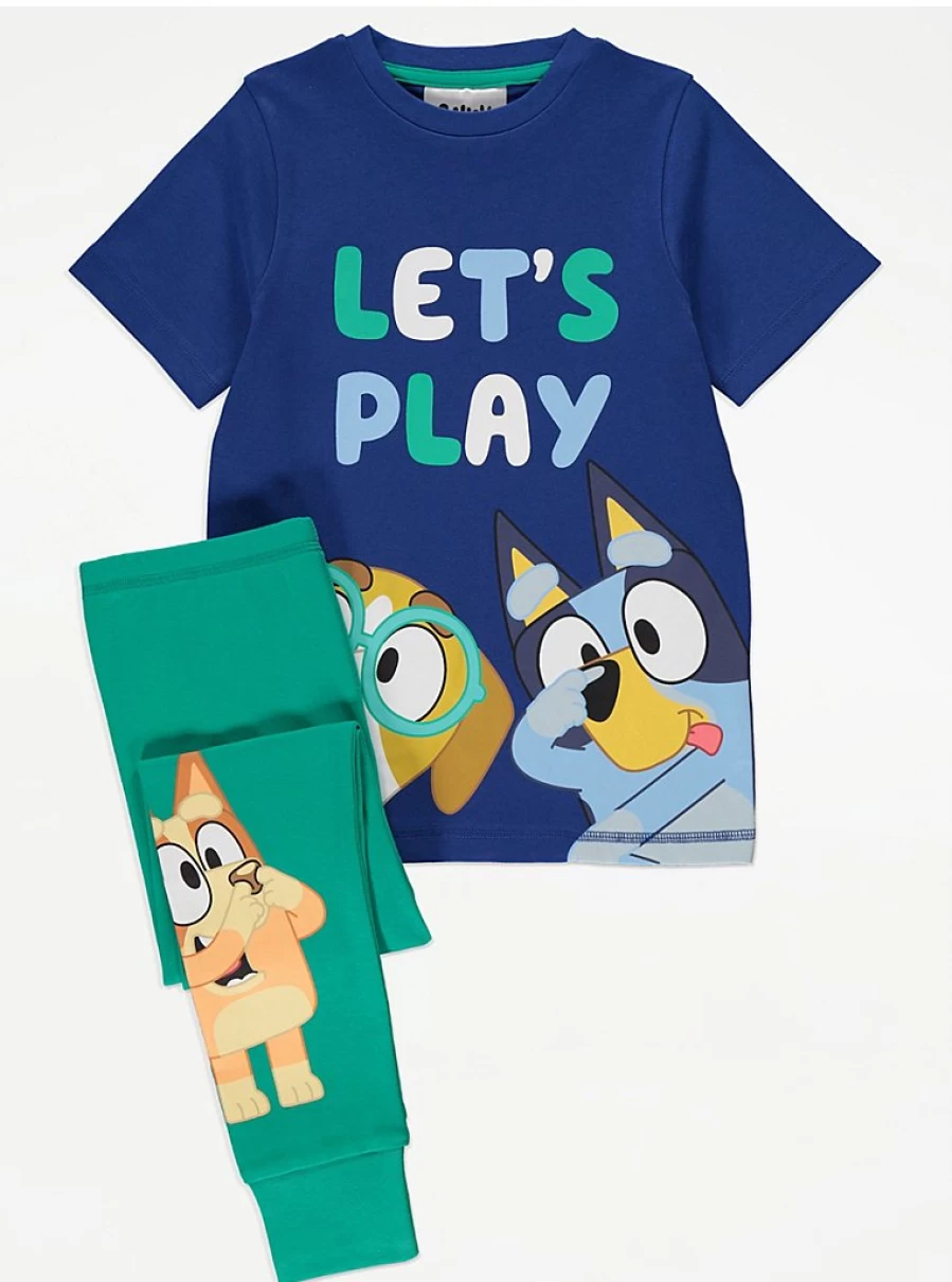 "George at Asda Boys' Bluey Character Short Sleeve Pyjamas – Kids Pajamas Review"
