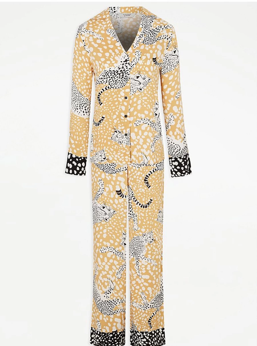 George at Asda Ochre Leopard Print Shirt Pyjamas - Women's Lingerie & Sleepwear Review