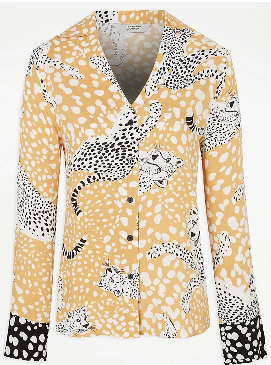 George at Asda Ochre Leopard Print Shirt Pyjamas - Women's Lingerie & Sleepwear Review