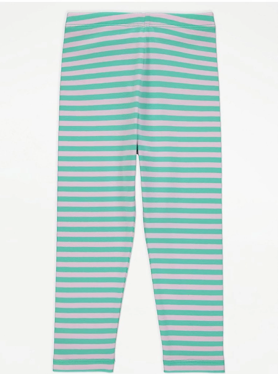 "George at Asda Kids Green Striped Leggings – Comfortable & Stylish Review"