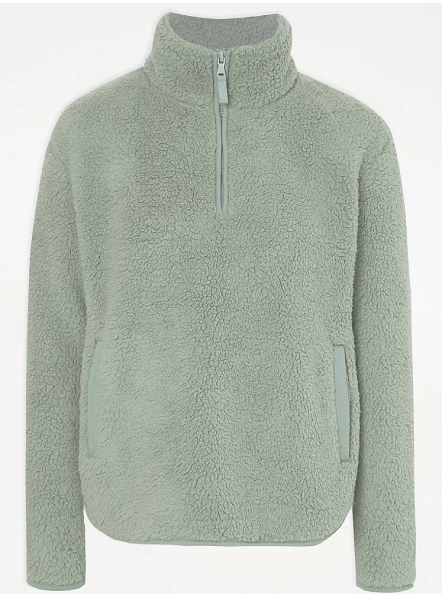 "George at Asda Green Borg Fleece Zip-Up Pyjama Set – Warm Winter Sleepwear Review"
