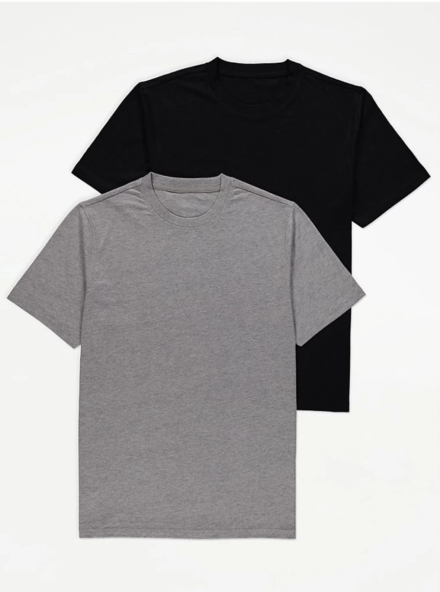 "George at Asda Men's Plain Jersey Pyjama Tops 2-Pack – Comfortable Sleepwear Set Review"