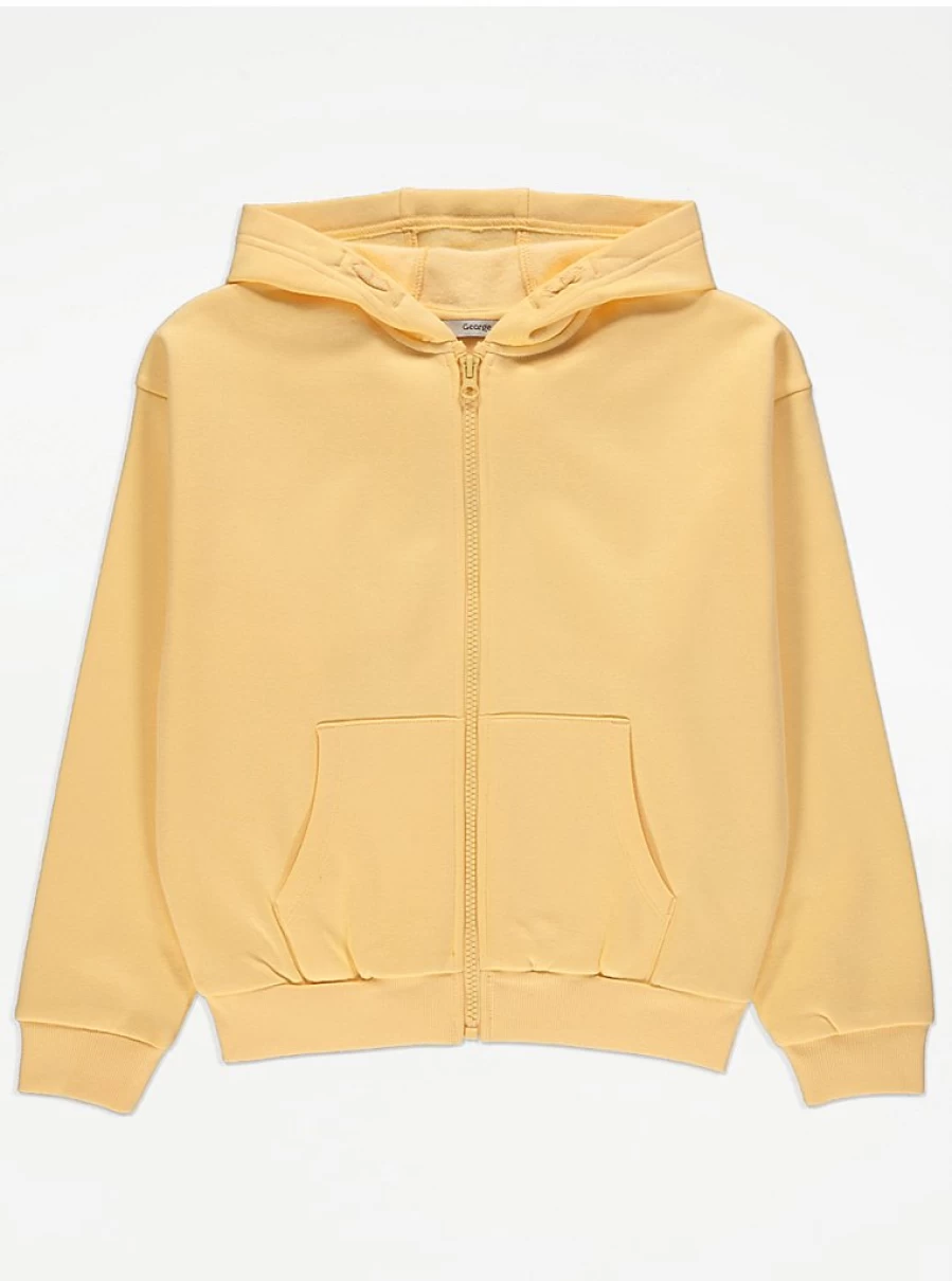 "George at Asda Kids' Yellow Zip-Up Hoodie | Reviews & Features"