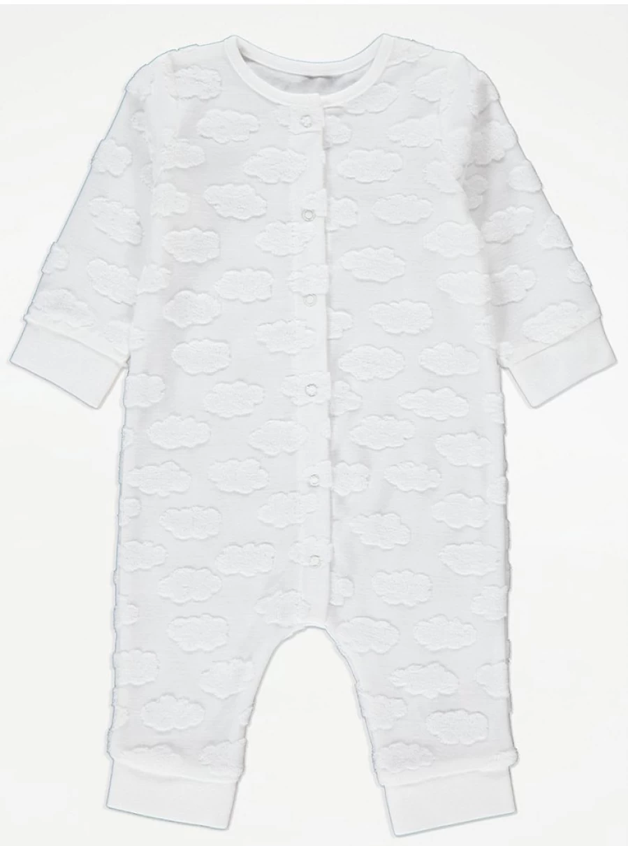 "George at Asda White Cloud All-in-One Baby Outfit Review"