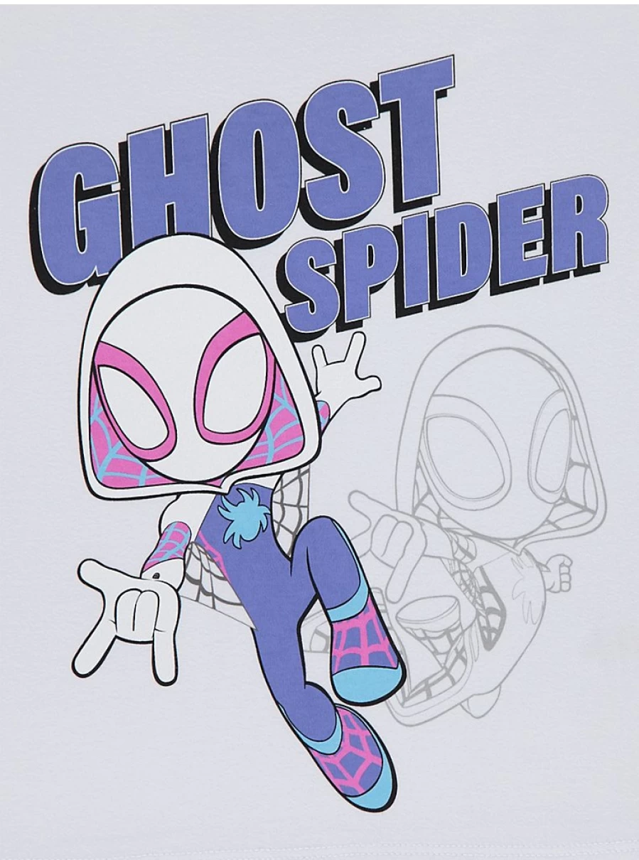 "Kids' Marvel Spidey And Friends Ghost Spider Striped Pyjamas | George at Asda"