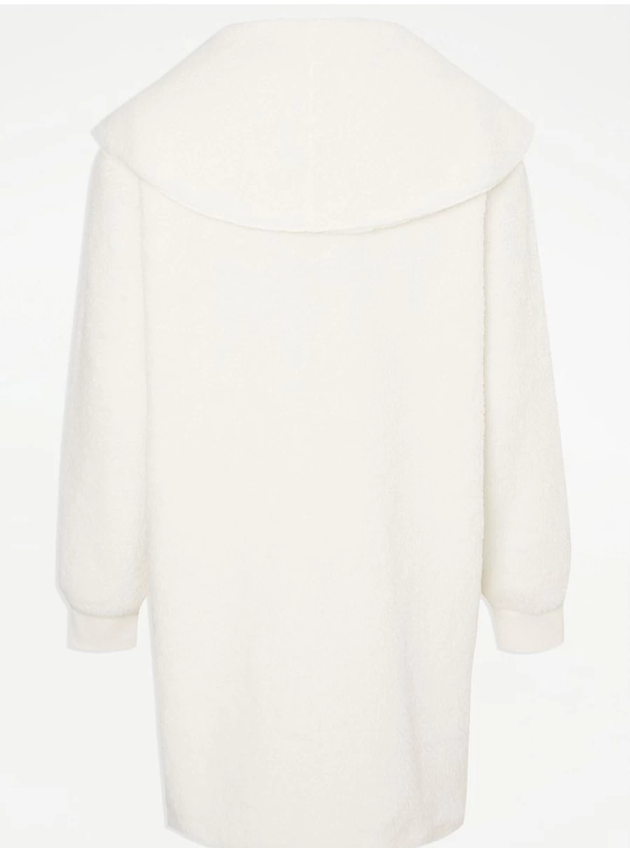 "George at Asda Cream Borg Fleece Pyjama Cardigan - Cozy Loungewear & Sleepwear Review"