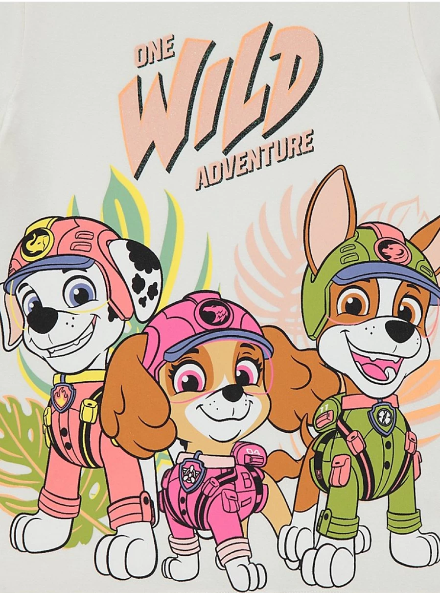Paw Patrol Kids' Pink Jungle Short Sleeve Pyjamas | George at Asda