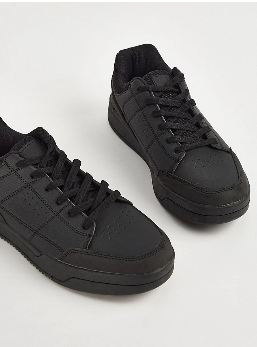 George at Asda Boys' Black Skater Trainers | Lightweight & Comfortable Sneakers