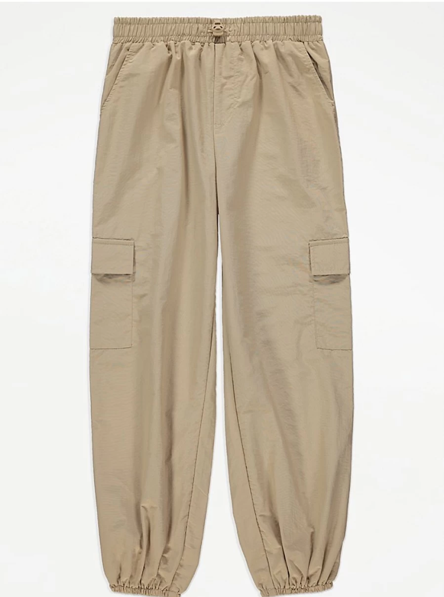 "George at Asda Kids' Stone Parachute Trousers: Comfort & Style Review"