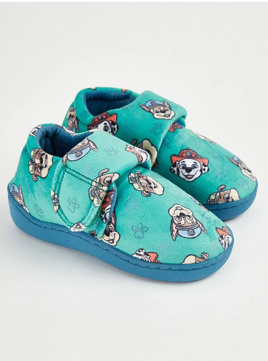 Paw Patrol Kids' Green Cupsole Slippers by George at Asda | Comfortable & Durable Footwear