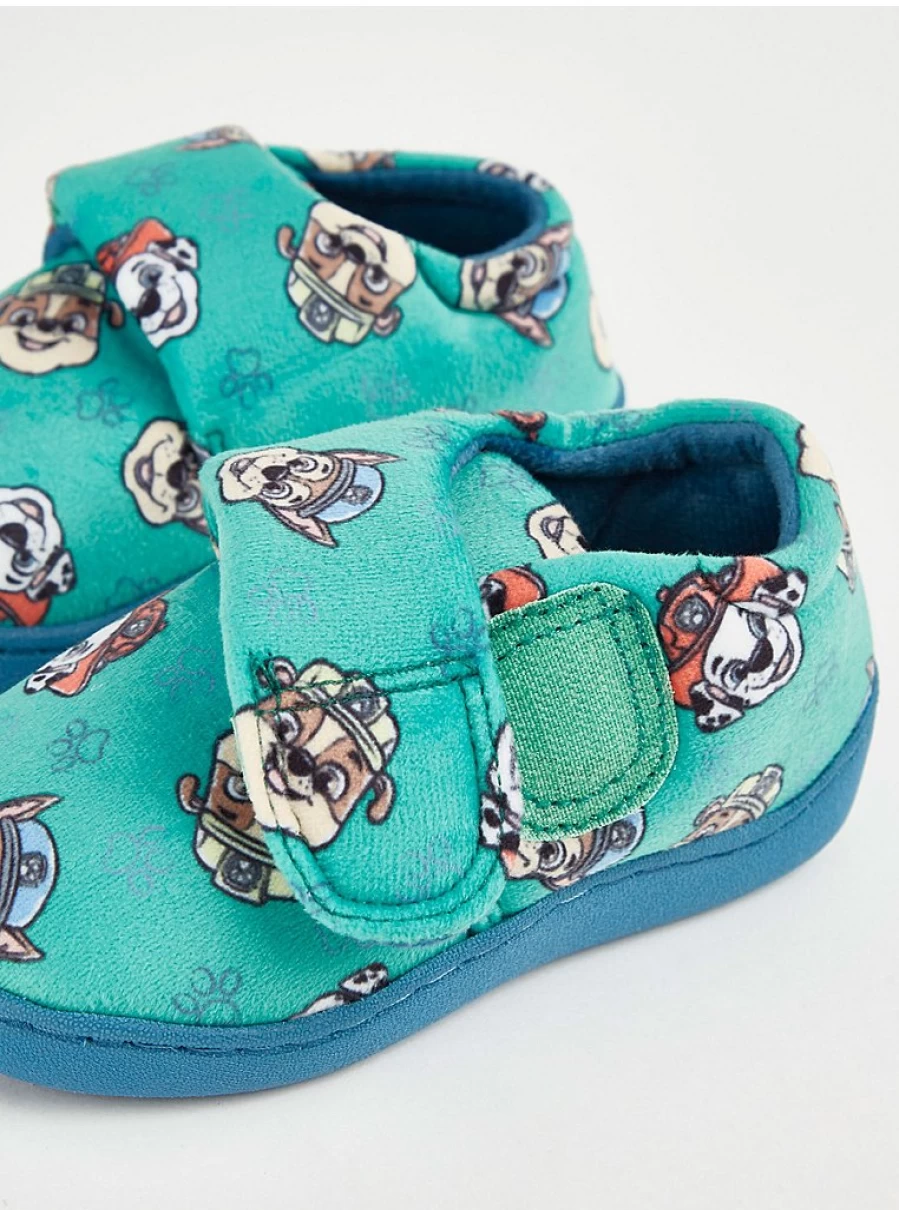 Paw Patrol Kids' Green Cupsole Slippers by George at Asda | Comfortable & Durable Footwear