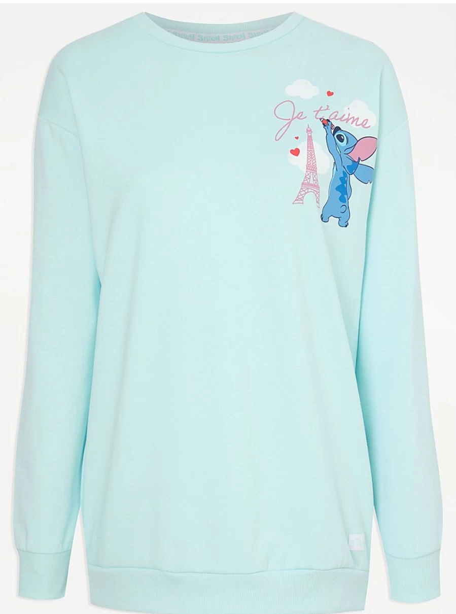 "George at Asda Disney Stitch Long Sleeve Pajama Set - Women's Sleepwear & Loungewear"