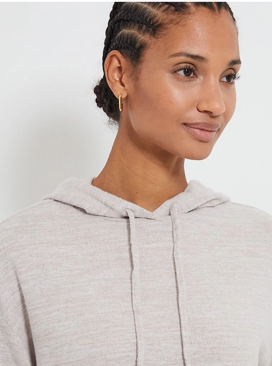 "George at Asda Soft Touch Neutral Hooded Pyjama Top | Comfortable Loungewear & Sleepwear"